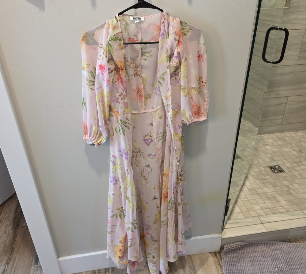 Express Floral Sheer Blouse - Multicolor